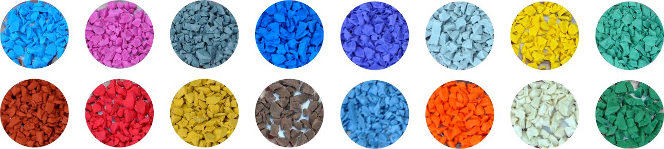 塑胶跑道材料颜色